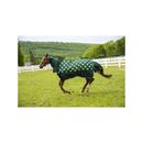 TuffRider 1200D Ripstop 220G Polyfill Horse Print Combo Neck Two Tone Horse Turnout Blanket, Hunter, 42-in
