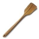 FAAY 18" Teak Large Wooden Spatula, Heavy Duty Cajun Stir Paddle for Cooking in Big Pots, Handcrafted from Healthy and High Moist Resistance Teak Wood for Brewing, Grill, Mixing, Stirring.