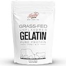 HEARTHY FOODS, Halal Gelatin, Gelatin Grass-Fed Bone Broth Protein