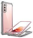 i-Blason Polycarbonate Ares Series Case Cover for Galaxy S21 5G (2021 Release), Rugged Clear Bumper Case Cover Without Built-in Screen Protector - Pink