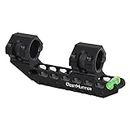 WestHunter Optics 30 mm Cantilever Picatinny Scope Mount, Precision One Piece Scope Dual Rings | Black