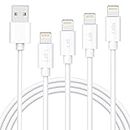 Sundix iPhone Charger, [Apple MFi Certified] Lightning Cable 1.5/3/6/10FT, iPhone Charger Cable Fast Charging Cord for 14/13/12/Pro Max /11/XS/Max/XR/X/8 -White, S-06BK