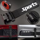 Black Universal Car Racing Sports Tow Hook Strap Front Rear Bumper Decoration