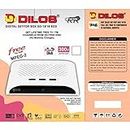 Tech-lobby Presents Dilos Free Dish SETOP Box with Made India Quality Slim Series LED,CRT TV More Than 110 Channels of Dordarshan or Free Dish Stream (6 Month Warranty)