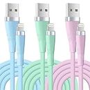 [Apple MFi Certified] iPhone Charger 6FT USB Lightning Cable Fast Charging iPhone Charger Cord Compatible with iPhone14/13/12/11 Pro Max/XS MAX/XR/XS/X/8/7/Plus/6S/6/SE/5S/iPad(3Pack)