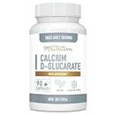 Calcium D Glucarate | CDG for Liver Detox & Cleanse, Metabolism, Hormone Balance, Menopause Support | Gluten-Free, Non-GMO, Vegan, Third-Party Tested | 500mg Liver Health Formula | 90 Veggie Capsules