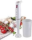 SOGO - Electric hand blender with cup 0.7L, 500W, BAT-SS-14230, white and pink