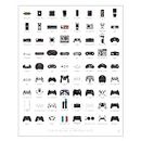 Pop Chart | History of Video Game Controllers | 16" x 20" Art Poster | Retro Visual Compendium | Gamer Room Decor for Bedroom and Living Room | 100% Made in the USA