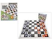 CTG Summer Zone Giant Chess Game - Set of 3ft x 3 ft Play Mat and Giant Chess Pieces - Take Your Game to The Next Level -Portable Chess Game Set for Kids and Adults - Perfect for Outdoor Fun