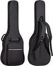 GLOW WINGS Electric Guitar Bag Padded Electric Guitar Gig Bag Case 0.35in Padding Dual Adjustable Shoulder Strap Electric Guitar Case (Black 40 Inch Electric)