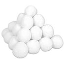climafusion 50 Pack Indoor Snowball Fight Set, Parent-Child Interaction Snowball Fights, 3 Inch Christmas Winter Holiday Realistic Fake Snow Toys for Indoor and Outdoor Snow Fight or Toss Game