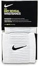 Nike, Wristbands Unisex-Adult, White, One Size