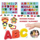Rompecabezas digital alfabeto juguetes de madera niños juguete de aprendizaje