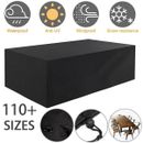 Waterproof Garden Patio Outdoor Furniture Sofa Couch Chair Table Covers Black
