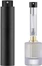 Cannagenix 10ML Refillable Perfume Atomizer Bottle for Travel, Portable Cologne Atomizer, Pocket Perfume Spray (Black)