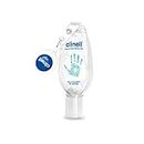 Clinell Hand Sanitiser Gel with Retractable Clip - 50 ml - Dermatologically Tested, Kills 99.99% of Germs, Moisturising, Quick Action, Kind to Skin, No Stickiness