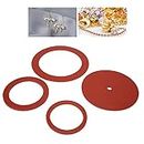 EVGATSAUTO Rubber Casting Machine Gasket, Durable Rubber Gasket, 4pcs Jewelry Repairer for Jeweler Shop DIY Enthusiast Jewelry Maker