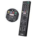 Universal Remote Control RMT-TX100U for All Sony TV Remote Replacement for All Sony LCD LED HDTV bravia Smart TVs, with Netflix Shortcut Button