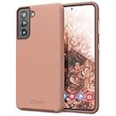 Crave Dual Guard for Galaxy S21 Case, Shockproof Protection Dual Layer Case for Samsung Galaxy S21, S21 5G (6.2 inch) - Blush