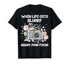Photographer Gifts Motivational Tee Camera Photography Lover Maglietta