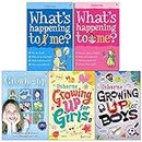 Whats Happening to Me Boys, Girls, Usborne Facts of Life Growing Up, Growing Up for Girls, Growing Up for Boys 5 Books Collection Set