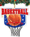 Basketball Ornament for Christmas Tree - Basketball Gifts for Boys 8-12 Girls