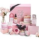 Peacoeye Spa Gifts for Women Bath Gift Baskets Relaxing Spa Self Care Gift for Mom Her Sister Wife Auntie Home Bath and Body Works Care Package Thank You Gift Birthday Gift for Women Friendship Ideas
