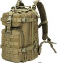 Tactical Backpack 26L Large Rucksack 3 Day Outdoor Military bag (OD Green)