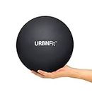 URBNFit Small Exercise Ball - 9-inch Mini Pilates Ball with Fitness Guide for Yoga, Barre, Physical Therapy, Stretching & Core Stability Workout - Black