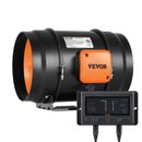VEVOR Ventilateur d'Extraction Extracteur d'Air 200 mm HVAC EC Vitesse Réglable
