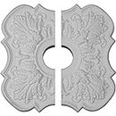 Ekena Millwork CM17PE2 17 3/4" OD x 3 1/8" ID x 1" P Peralta Ceiling Medallion, Two Piece (Fits Canopies up to 4 5/8"), Factory Primed and Ready to Paint