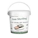 Ann Sterling 1,5 Kg Kreidefarbe Shabby Chic Farbe: Chalky White/Weiß Lack Chalky Paint 1.5 Kilo / 1 Liter