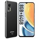 Ulefone Note 14 (8+64GB) Unlocked Cell Phones Canada, Android 12 Smartphone, 6.52” 4500mAh Battery, 13+5MP Camera, Ultra-Slim Lightweight 4G Dual SIM 3-Card Slots Face ID Mobile Phone- Black