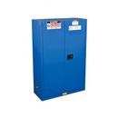 Justrite 864528 Hazardous Material Safety Cabinet w/ 3 Levels - 43"W x 18"D x 65"H, Steel, Royal Blue, Adjustable Shelves