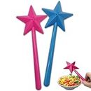 2Pcs Salt Shaker, Wand Salt and Pepper Shakers, Cute Stars Stick Spice Dispenser with 3 Holes Magic Fairy Wand Condiment Set for Kitchen, for Kitchen, Home Kitchen Supplies