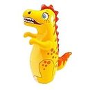 SLYTEK 3D Bop Hit Me Plastic Inflatable Blow Up Dinosaur/Crocodile Punching Bag with Water-Weighted Base for Kids (Age 3+)