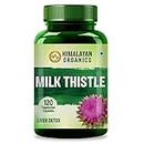 HIMALAYAN ORGANICS Milk Thistle Extract With 800Mg Of Silybum Marianum Detox Supplement For Men And Women For Healthy Liver | Boost Metabolism And Maintain Cholesterol level - 120 Vegetarian Capsules