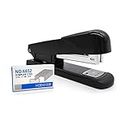 Peslogy Strong Stapler 30 Sheets of 80gsm Paper Capacity Office Desktop Staplers with 1000pcs 24/6 mm Staples (Black)