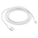 pora's (Fast Charging & Data Sync USB Cable for Apple iPhone 5, 5s, SE, 6/6S/7/7+/8/8+/10/11, iPad Air/Mini, iPod and iOS Devices)-White