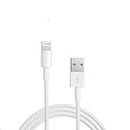 Fast Charging & Data Sync USB Cable for Apple iPhone 5, 5s, SE, 6/6S/7/7+/8/8+/10/11, iPad Air/Mini, iPod and iOS Devices - (White)