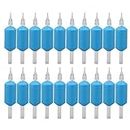 20pcs Disposable Tattoo Tubes, Individually Packaged 5rt Needles, Lightweight Non Slip Silicone Grip, Blue Handle, Special Tattoo Tools For Tattoo Artists