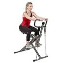 Sunny Health & Fitness Row-N-Ride PRO Squat Assist Trainer, 300 LB. Capacity, 12 Levels of Resistance, Easy Setup & Foldable, Exercise Equipment, Rower, Glute & Leg Trainer Machine - SF-A020052