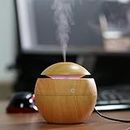 BLISSCLOUD Round Wood Humidifier, Aroma Air Humidifier with Advanced Technology | Dual Spray Modes | Stress Relief for Home, Car, Office & Babies