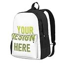 YIETIFOU Custom Laptop Backpack, Custom Personalized Text Picture Backpack, Customize Travel Backpack for Men Women