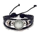 Football Basketball Volleyball Sports Leather Wrap Bracelets Handmade Charm Baseball Rugby Braided Rope Cord Beaded Adjustable Bracelet for Men Women Boys Girls Outdoor Sports Fans Fashion Jewelry