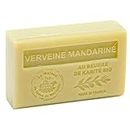 Maison du Savon de Marseille - French Soap made with Organic Shea Butter - Verbena Mandarin Fragrance - 125 Gram Bar