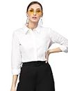 Style Quotient Women Solid Polycotton Regular Formal Shirt