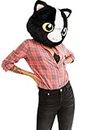 Clever Idiots Inc Animal Head Mask - Plush Costume for Halloween Parties & Cosplay (Cat)