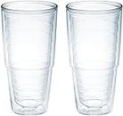 Tervis Tumbler, 24-Ounce, Clear, 2-Pack