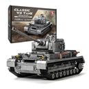 Panzer-Ⅳ Tank Army Building Block(1328 PCS),WW2 Military Historical Collection Model with Soldier Figures